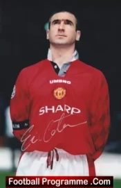 Manchester United Eric Cantona Signed Glossy Quality Picture
