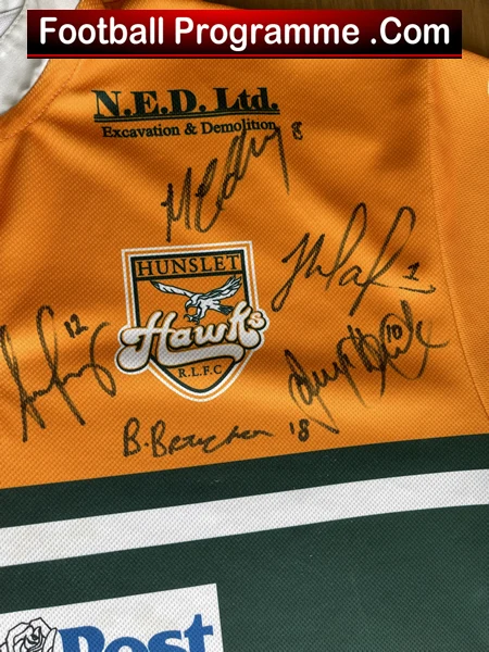 Hunslet Rugby Shirt - Multi Autographed Signed - Image 6