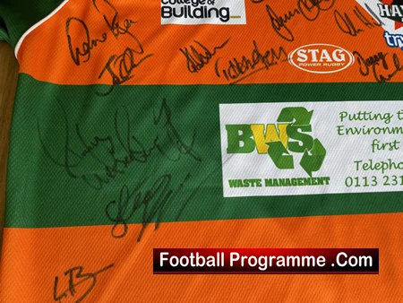 Hunslet Hawks Rugby Shirt - Multi Autographed Signed - Image 7