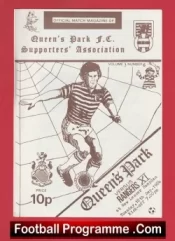 Queens Park v Glasgow Rangers X1 1984 – Friendly Match Scotland