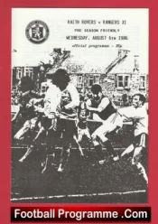 Raith Rovers v Glasgow Rangers X1 1986 – Friendly Match Scotland