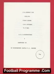 Bishopstoke v Santogee 66 1991 – FA Sunday Cup Winchester Castle