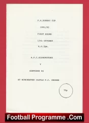 Bishopstoke v Santogee 66 1991 – FA Sunday Cup Winchester Castle
