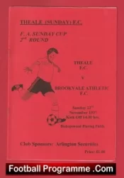 Theale v Brookvale Athletic 1997 – FA Sunday Cup Bishopswood