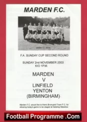 Marden v Linfielld Yenton 2003 – FA Sunday Cup