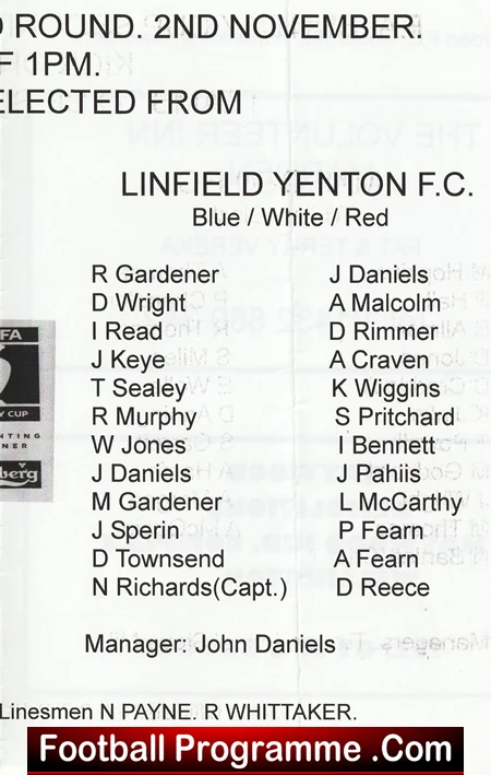 Marden v Linfielld Yenton 2003 - FA Sunday Cup - Image 4