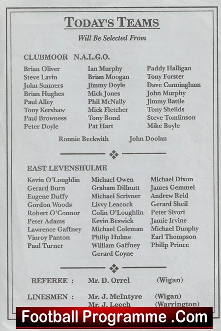 Clubmoor NALGO v East Levenshulme 1989 - FA Sunday Cup - Image 3