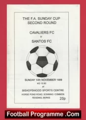 Cavaliers v Santos 1999 – FA Sunday Cup Bishopswood