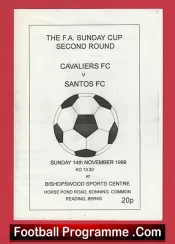 Cavaliers v Santos 1999 – FA Sunday Cup Bishopswood