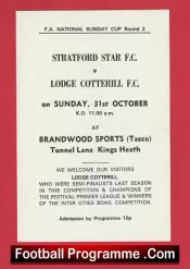 Stratford Star v Lodge Cotterill 1990s – FA Sunday Cup