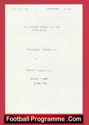 Holderness United v Bedfont Sunday 1995 – FA Sunday Cup