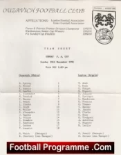 Ouzavich v Leyton Argyle 1991 – FA Sunday Cup