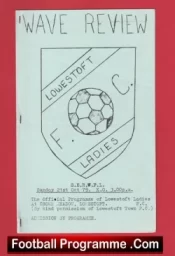 Lowestoft Ladies v Maidstone 1979 – Womens Football