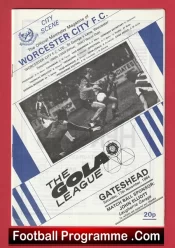 Worcester City v Gateshead 1984