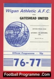 Wigan Athletic v Gateshead 1976
