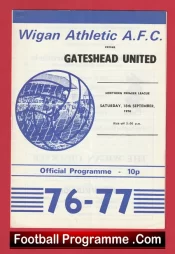 Wigan Athletic v Gateshead 1976