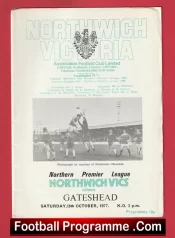 Northwich Victoria v Gateshead 1977