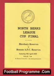 Blewbury v Benson 2005 – North Berkshire League Cup Final Didcot