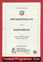 Deveronvale v Glasgow Rangers 1991 – Royal Park Banff Scotland