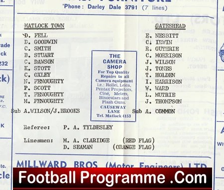 Matlock Town v Gateshead 1975 - Image 3