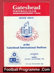 Gateshead v Barnet 1986