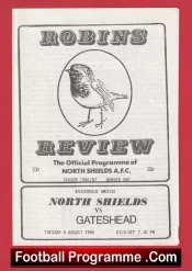 North Shields v Gateshead 1986 – Friendly Match