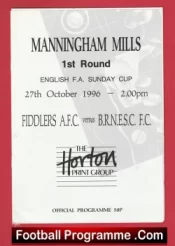 Fiddlers v BRNESC 1996 – FA Sunday Cup