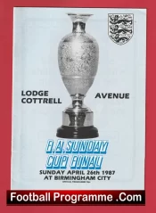 Lodge Cottrell v Avenuie 1987 – FA Sunday Cup Final