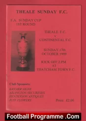 Theale v Continental 1999 – FA Sunday Cup Thatcham FC