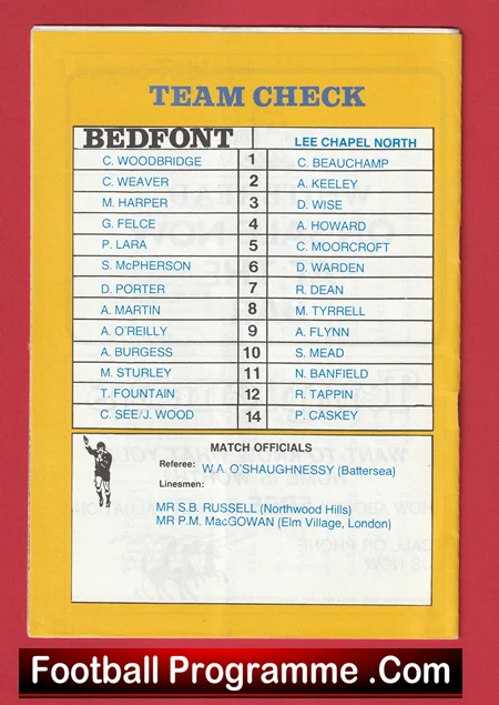 Bedfont v Lee Chapel North 1988 - FA Sunday Cup - Image 3