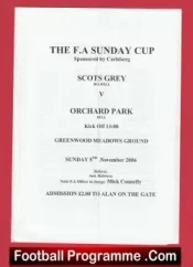 Scots Grey v Orchard Park 2006 – FA Sunday Cup