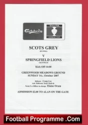 Scots Grey v Springfield Lions 2007 – FA Sunday Cup