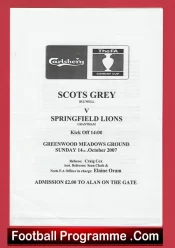 Scots Grey v Springfield Lions 2007 – FA Sunday Cup