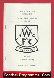 Waterloo Social Club v Nenthead 1988 – FA Sunday Cup
