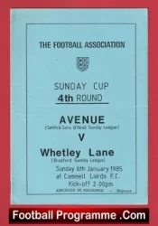 Avenue v Whetley Lane 1985 – FA Sunday Cup