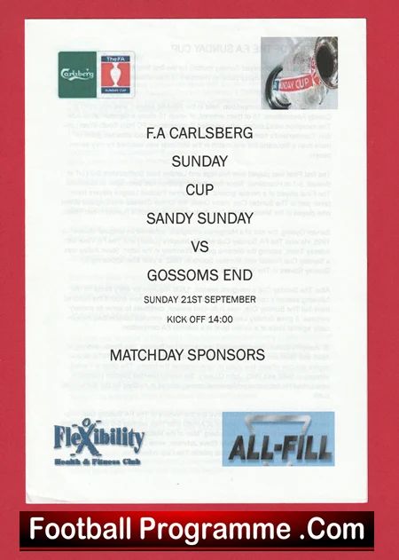 Sandy Sunday v Gossoms End 2009 - FA Sunday Cup - Image 2