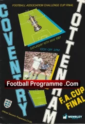 Tottenham Hotspur v Coventry City 1987 – FA Cup Final Wembley
