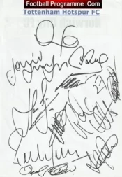 Tottenham Hotspur Football Club Multi Autographed Signed Team 2004 2005