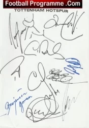Tottenham Hotspur Football Club Multi Autographed Signed Team 2003 2004