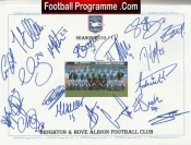 Brighton Hove Albion Football Club Multi Autographed Signed Team 2010 2011