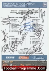 Brighton Hove Albion Football Club Multi Autographed Signed Team 2005 2006