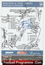 Brighton Hove Albion Football Club Multi Autographed Signed Team 2005 2006