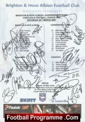 Brighton Hove Albion Football Club Multi Autographed Signed Team 2006 2007
