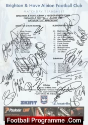 Brighton Hove Albion Football Club Multi Autographed Signed Team 2006 2007
