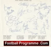 Wigan Athletic Football Club Multi Autographed Signed Team 1989 1990