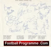 Wigan Athletic Football Club Multi Autographed Signed Team 1989 1990
