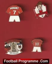 Manchester United Football Badge Collection Man Utd Badges X 4