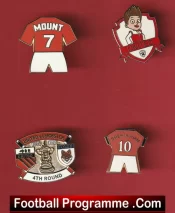 Manchester United Football Badge Collection Man Utd Badges X 4