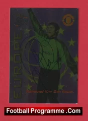 Manchester United Raimond Van De Gouw Autograph Signed Football Card Man Utd