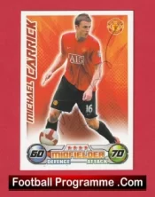 Manchester United Michael Carrick Autographed Signed Football Card Man Utd